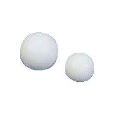 【NR0309-002】フロンケミカル フッ素樹脂(PTFE)球 鉄芯入 12.7φ×7.93φ