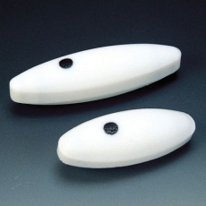 【NR3030-005】フロンケミカル フッ素樹脂(PTFE)強力撹拌子オーバル型 5パイ×10mm