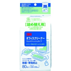 【OC-80WRN】3M オフィスクリーナー(ウェットティッシュタイプ) 詰替用 80枚入り
