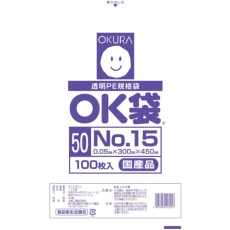 【OK-(50)15】オークラ OK袋 0.05mm 15号