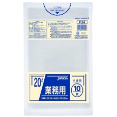 【P-24】ジャパックス 業務用ポリ袋 20L 半透明 10枚 厚み0.030mm