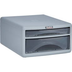 【PA4-SW2】TRUSCO プラスチックレターケース A4浅型1段、深型1段