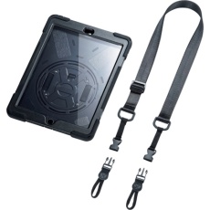 【PDA-IPAD1620BK】SANWA iPad 10.2インチ 前面保護フィルター付耐衝撃ケース