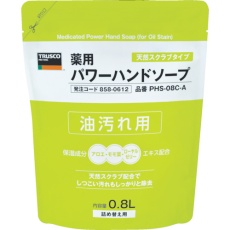 【PHS-08C-A】TRUSCO 薬用パワーハンドソープ 袋入詰替 0.8L