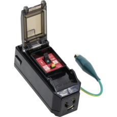 【PIPBH-EKN-S】NICHIDO プラコンインポッキンブレーカ 超高感度(漏電6mA) 過負荷漏電保護兼用 抜け止めコンセント