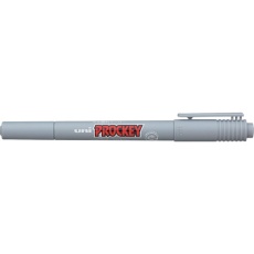 【PM120T.37】uni プロッキー 極細+細字丸芯 水性顔料マーカー PM-120T 灰 37