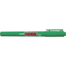 【PM120T.6】uni プロッキー 極細+細字丸芯 水性顔料マーカー PM-120T 緑 6