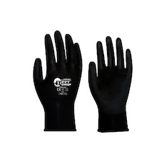 【PQ302-BK-10P-M】BESTGRIP ソフトウレタン背抜き ブラック M 10双