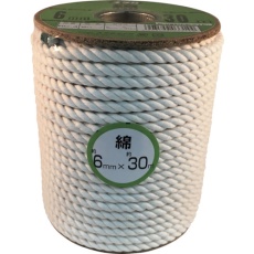 【RC-4】ロープ 綿ロープボビン巻 6φ×30m
