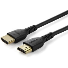 【RHDMM1MP】StarTech HDMI 2.0ケーブル/1m/4K60Hz/強化アラミド繊維/オス・オス/BK