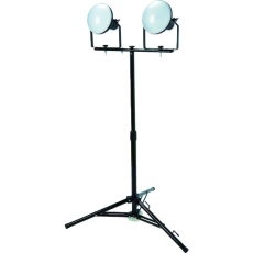 【RTLE-510EP-SK2】TRUSCO LED投光器 DELKURO 三脚タイプ 2灯 50W 10m アース付 2芯3芯両用タイプ