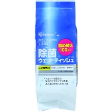 【RWT-AT100】IRIS 524080 除菌ウェットティッシュ詰め替え アルコール