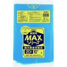 【S-21】ジャパックス 業務用MAX 20L 青10枚 厚み0.015mm