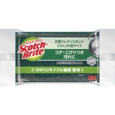 【S-23KS】3M スポンジ スコッチ・ブライト抗菌ウレタンスポンジたわし 大型サイズ