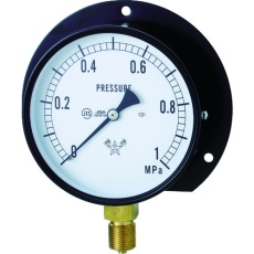 【S-32-0.1MP】右下 スター (圧力計)(B枠立型・φ75) 圧力レンジ0.0～0.10MPa