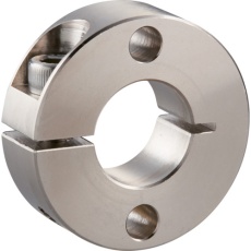 【SCS2012MP2】IWATA スタンダードスリットカラー 2穴付 無電解ニッケルメッキ 内径20mm 総幅12mm