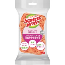 【SDS-02KE】3M スコッチ・ブライト スクラブドット清潔スポンジ(オレンジ)