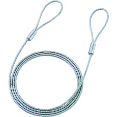 【SLE-1W】SANWA eセキュリティ(ワイヤー、1.5m・3.5mm)