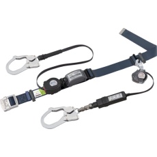 【SLN505-LW-NB】タイタン 胴ベルト型ロック付き巻取式 ダブル REELOCK S2NEO + Ribraライト ネイビー