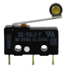 【SS-5GL2-F】OMRON 小型検出スイッチ 超小型マイクロスイッチ ヒンジ・ローラ・レバー形