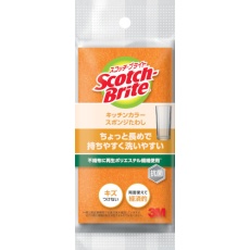 【SS-74K-ORE】3M スコッチ・ブライトキッチンカラースポンジ オレンジ