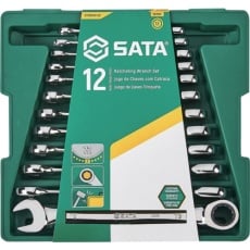 【ST09040-02】SATA コンビネーションラチェットレンチセット(12点)