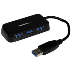 【ST4300MINU3B】StarTech USBハブ/USB 3.0/USB-A - 3x USB-A/バスパワー/ブラック