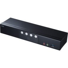 【SW-KVM4HDPU】SANWA DisplayPort対応パソコン自動切替器(4:1)