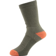 【SWNC134M】靴下 ASHITOMO WORKING SOCKS 長靴専用 先丸クルー オリーブ 1足組 M(25ー27cm)