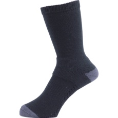 【SWNC178L】靴下 ASHITOMO WORKING SOCKS 長靴専用 先丸クルー ブラック 1足組 L(27ー29cm)