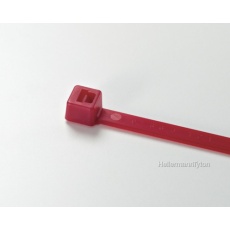 【T30R-RED】TYTON カラータイ 幅3.5×長さ152mm 屋内使用 (100本入) レッド