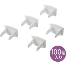 【TAP-CAP2P100】SANWA 電源タップ用コンセントキャップ ホワイト 20×16.8×14mm 100個入