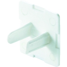 【TAP-CAP2P5L】SANWA 電源タップ用コンセントキャップ ホワイト 2プラグ抜け止め