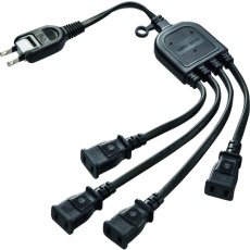 【TAP-EX4BKN】SANWA ACアダプタ専用電源延長コード ブラック