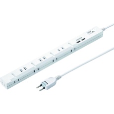 【TAP-SLIM8U-2】SANWA スリムタップUSB充電機能付き