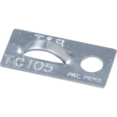 【TC105】TY-Rap マウントベース アルミ シルバー タイ幅最大4.8mm 1000個入り
