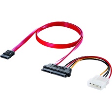 【TK-PWSATA7-05】SANWA 電源コネクタ一体型SATAケーブル(0.5m)