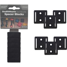 【TMSPACE-BLK-6】ステルスマウント ツールマウントスペーサーブロック(6個入り)ブラック