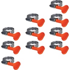 【TSB-12A-10】TRUSCO まとめ買い ステンレス強力機械ホースバンド 締付径8～12mm(SUS304)10個入