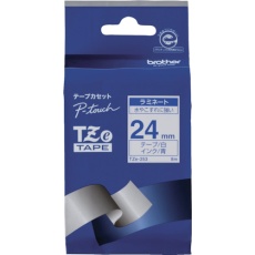 【TZE-253】brother Tzeテープ 青文字/白地/24mm