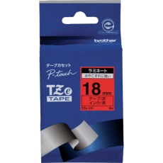 【TZE-441】brother Tzeテープ 黒文字/赤地/18mm