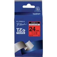 【TZE-451】brother Tzeテープ 黒文字/赤地/24mm