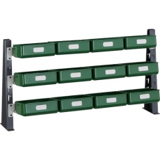 【UPR-ML1803KL】TRUSCO UPR型ライトビンラック卓上用 K-20HX12個