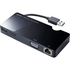 【USB-3H131BK】SANWA USB3.2 Gen1モバイル ドッキングステーション
