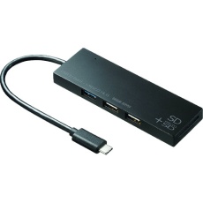 【USB-3TCHC16BK】SANWA USB Type Cコンボハブ カードリーダー付き