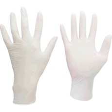 【VERTE-711-N-M】ミドリ安全 ニトリル使い捨て手袋 極薄 粉なし 白 M (100枚入)