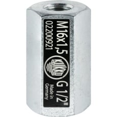 【VM1615-12】クッコ ねじアダプター メス×メス M16×1.5ーG1/2