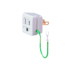 【WH2891P】Panasonic パソコン電源変換アダプタ接地15A用極有