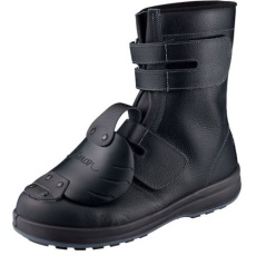 【WS38D1-265】シモン 安全靴 長編上 マジック式 甲プロ付 WS38黒D-1 26.5cm