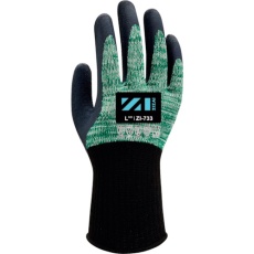 【ZI733M】Weed 耐切創手袋 ZIZAI ZIー733 天然ゴム背抜き Mサイズ(10双入)